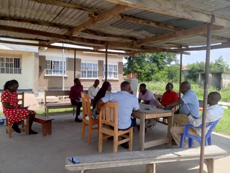 AIC Katakwi team during on site support supervision at Aketa HC111.