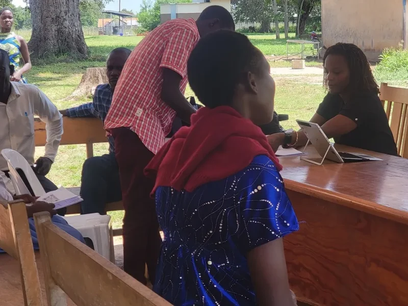 AIC meets the Community workers to ensure them of continued support and renews their contracts.