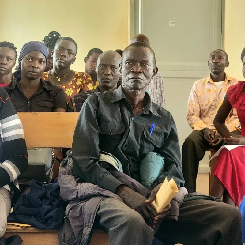 AIC meets community staff  to ensure a good working relationship and seeks for continued support to the project.